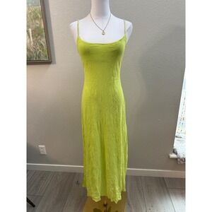 Cosabella Lime Green Slip Dress Made in Italy Lingerie Dress -L